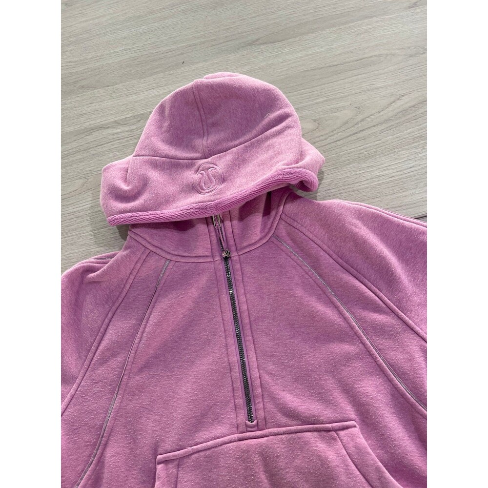 LULULEMON Scuba Plush Oversized Half-Zip Hoodie XS/S Dahlia Mauve - Picture 2 of 5